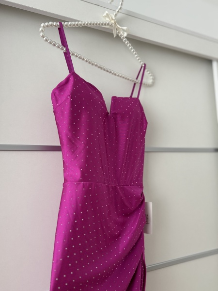 Rochie Iasmin Crystal Magenta - Img 2