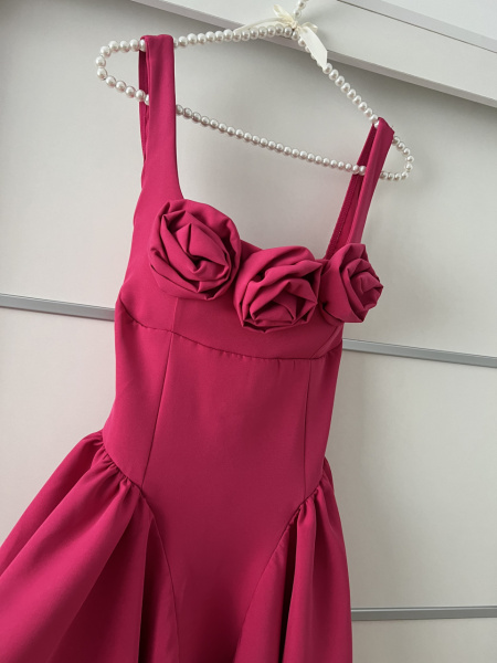 Rochie Iris Roses Fucsia - Img 3
