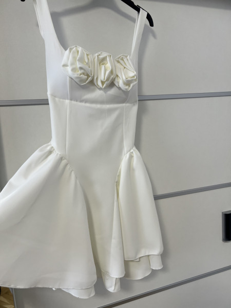Rochie Iris Roses White