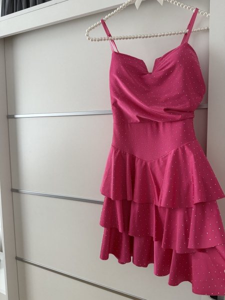 Rochie Mirabela Crystal Fucsia