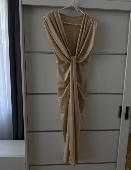 Rochie Modelatoare BELLA 2 Crystal Champagne - Img 2