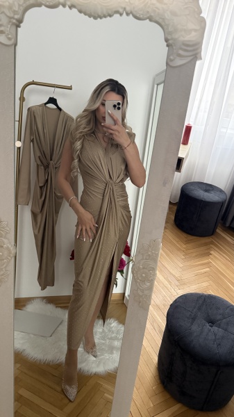 Rochie Modelatoare Bella 2 Crystal Espresso - Img 2