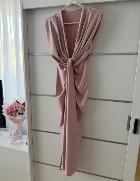 Rochie Modelatoare BELLA 2 Light Pink - Img 2