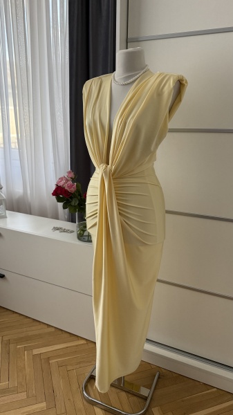 Rochie Modelatoare Bella 2 Yellow - Img 3