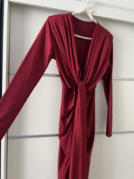 Rochie Modelatoare BELLA Cherry - Img 2
