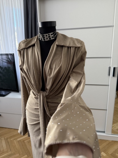 Rochie Modelatoare BELLA V Crystal Espresso - Img 8