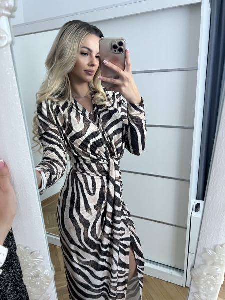 Rochie Modelatoare BELLA Zebra