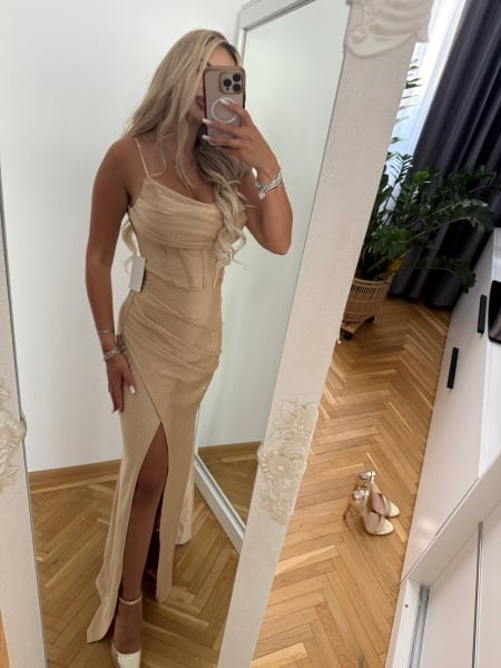 Rochie Ariana Champagne - Img 2