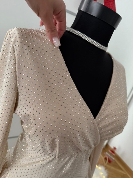 Rochie Barbie L Crystal Ivory - Img 3