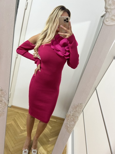 Rochie Flora Fucsia