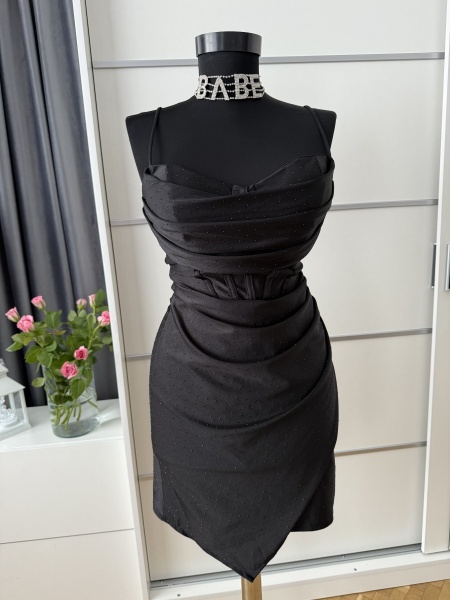 Rochie Irina Crystal Full Black - Img 4