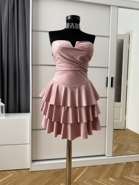 Rochie Mirabela Crystal Light Pink - Img 3