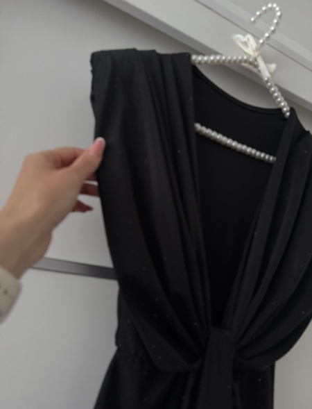 Rochie Modelatoare BELLA 2 Crystal Full Black - Img 3