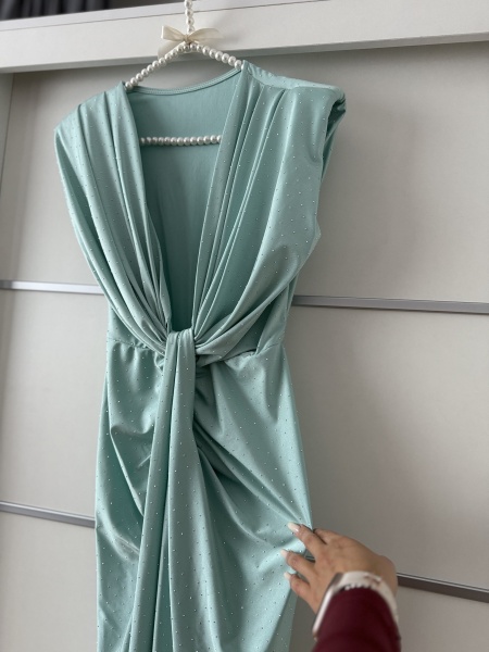 Rochie Modelatoare BELLA 2 Crystal Menthol - Img 3