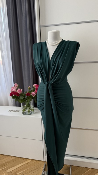 Rochie Modelatoare Bella 2 Royal Green - Img 3