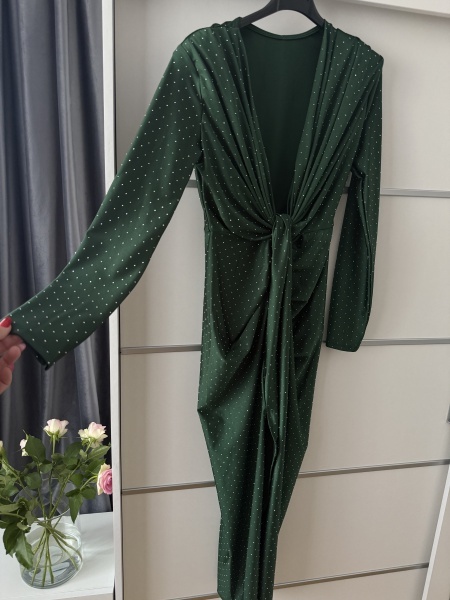 Rochie Modelatoare BELLA Crystal Green