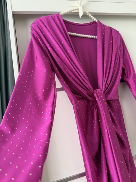 Rochie Modelatoare BELLA Crystal Magenta