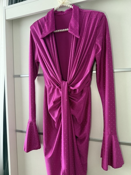 Rochie Modelatoare BELLA V Crystal Magenta - Img 3