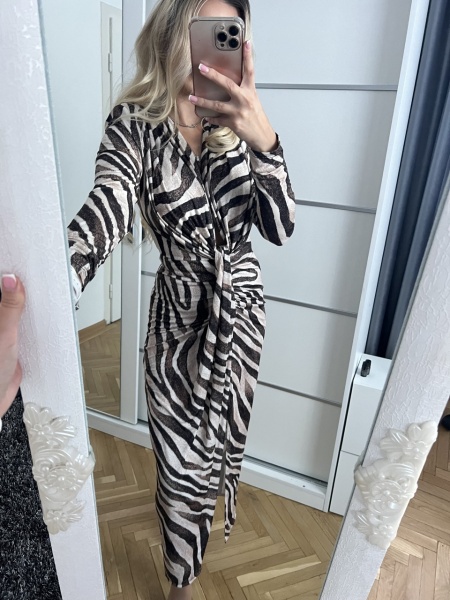 Rochie Modelatoare BELLA Zebra - Img 2