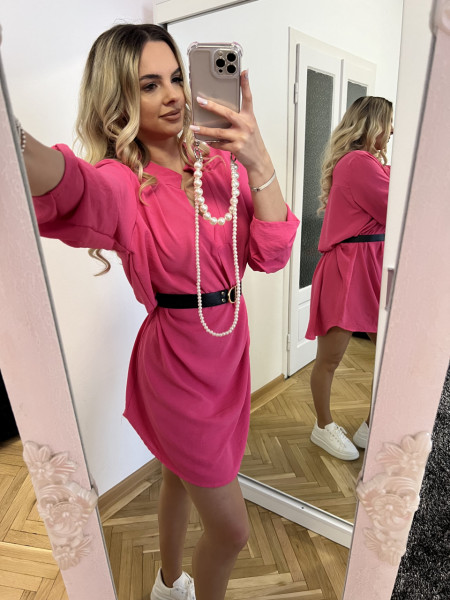 Rochie Mona+CUREA CADOU Fucsia - Img 3