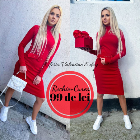 Rochie 2in1 +Curea Red