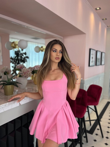Rochie Iris Crystal Pink