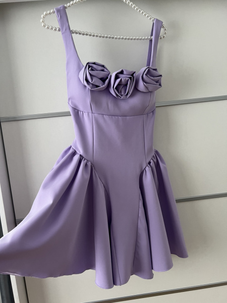 Rochie Iris Roses Lila