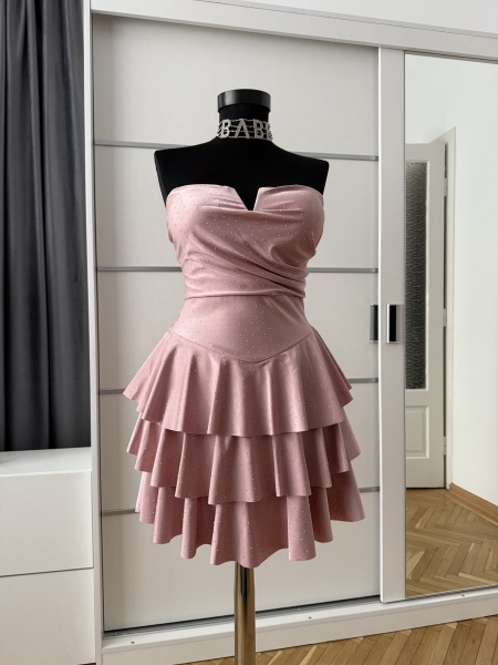 Rochie Mirabela Crystal Light Pink - Img 4