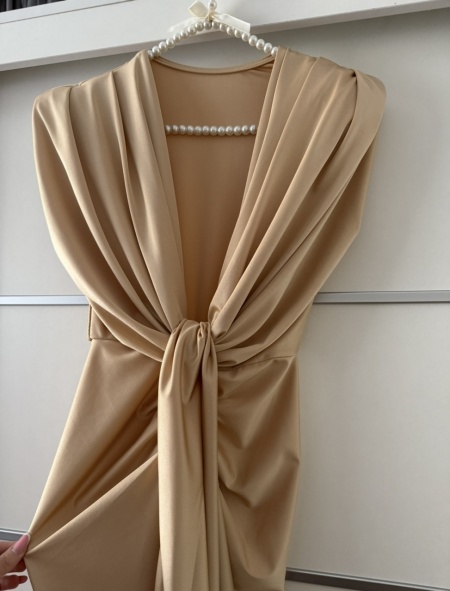 Rochie Modelatoare BELLA 2 Champagne - Img 3