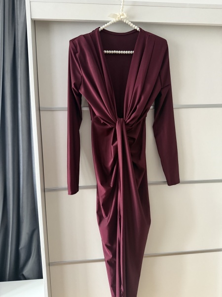Rochie Modelatoare BELLA Burgundy - Img 2