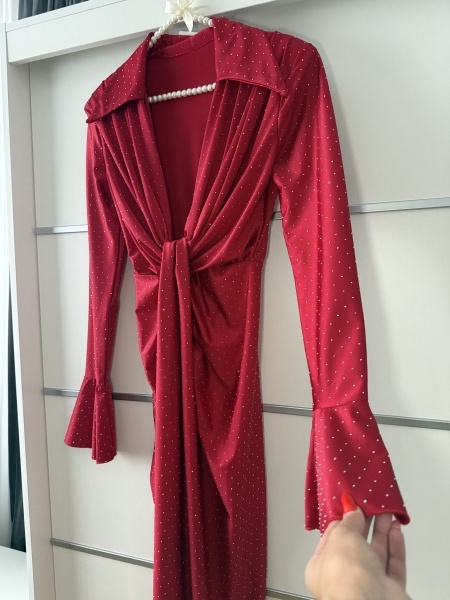 Rochie Modelatoare BELLA V Crystal Red - Img 4