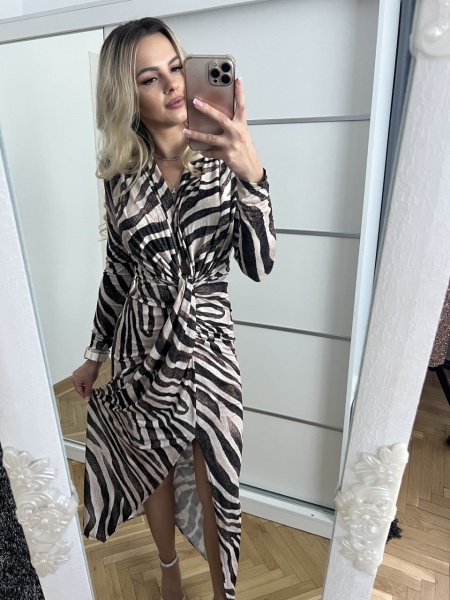 Rochie Modelatoare BELLA Zebra - Img 3
