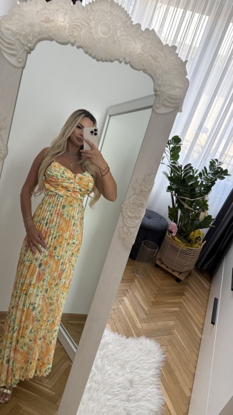 Rochie Ella Flower Yellow - Img 3