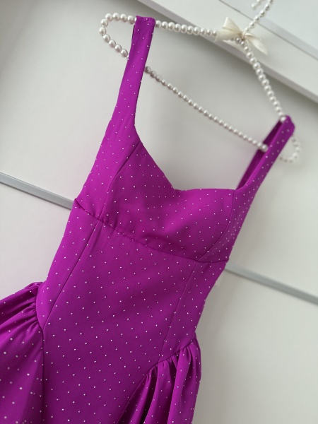 Rochie Iris Crystal Magenta - Img 2