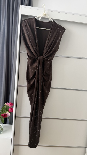 Rochie Modelatoare Bella 2 Crystal Chocolate - Img 3