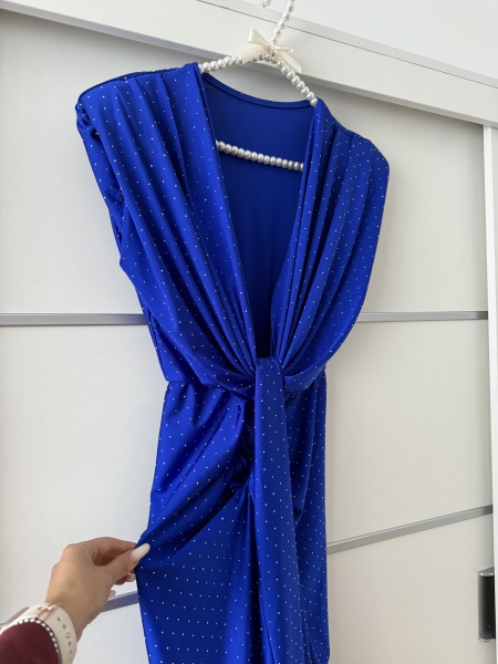 Rochie Modelatoare BELLA 2 Crystal Royal Blue - Img 2