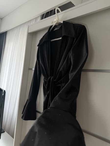 Rochie Modelatoare BELLA V Crystal Full Black(FARA GULER) - Img 2