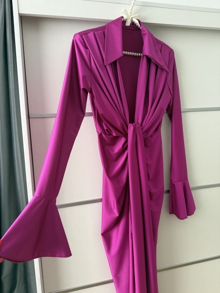 Rochie Modelatoare BELLA V Magenta - Img 4