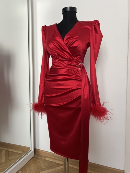 Rochie Sara Red - Img 2