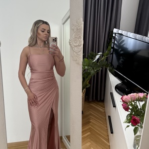 Rochie Miriam Crystal Light Pink