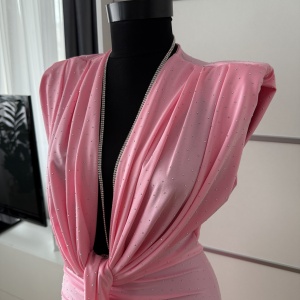 Rochie Modelatoare BELLA 2 Crystal B Pink - Img 3