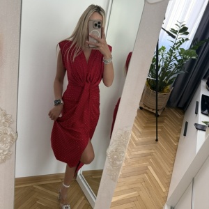 Rochie Modelatoare BELLA 2 Crystal Red