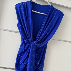 Rochie Modelatoare BELLA 2 Crystal Royal Blue - Img 3