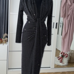 Rochie Modelatoare BELLA Crystal 2 Black - Img 2