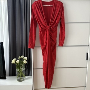 Rochie Modelatoare BELLA Crystal Red - Img 3