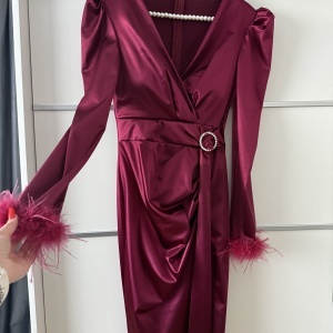 Rochie Sara Burgundy - Img 2