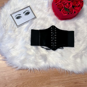 CORSET NEGRU LUCIOS