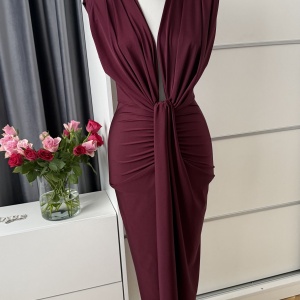 Rochie Modelatoare Bella 2 Burgundy - Img 4