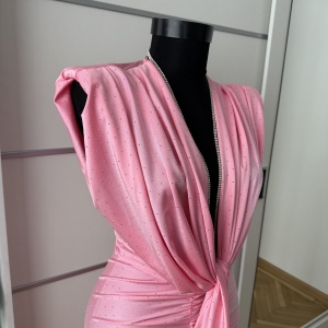 Rochie Modelatoare BELLA 2 Crystal B Pink - Img 4