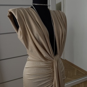 Rochie Modelatoare BELLA 2 Crystal Champagne